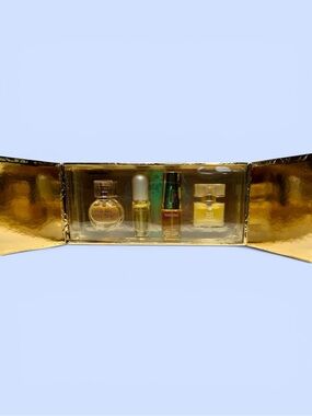 Estée Lauder Discontinued Mini Gift Set in Gold Keepsake Case – New